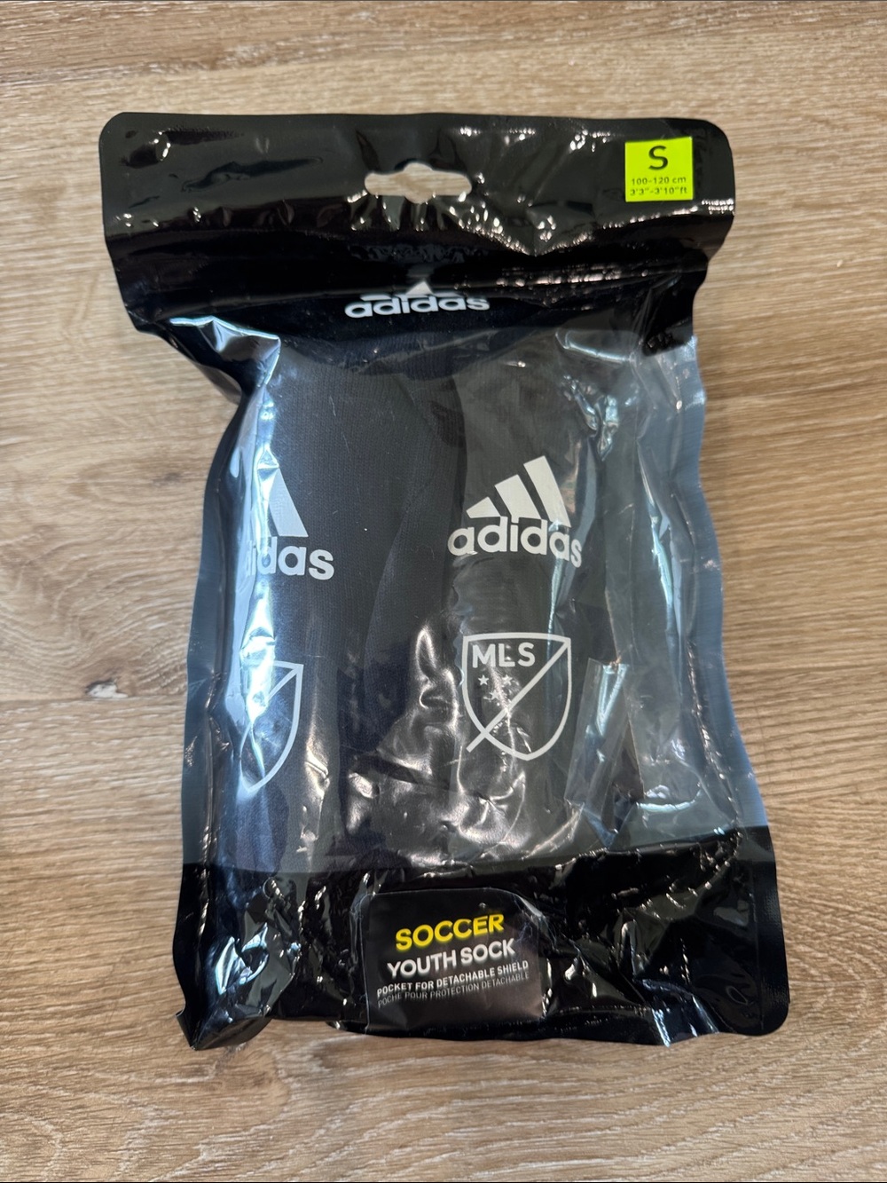 Adidas Youth Soccer Socks with shield - Black